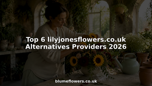 Florist arranging fresh bouquet in rustic flower shop
