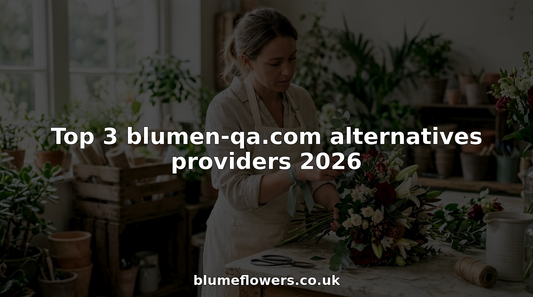 Florist arranging luxury flower bouquet in shop