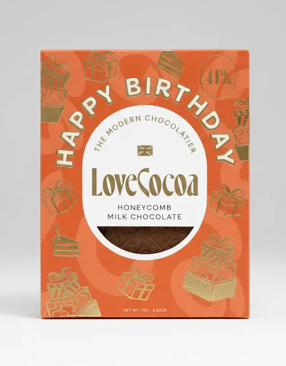 'Happy Birthday'  Chocolate Bar Blume Flowers.