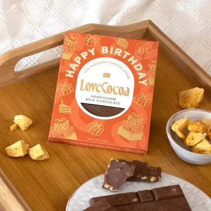 'Happy Birthday'  Chocolate Bar Blume Flowers.