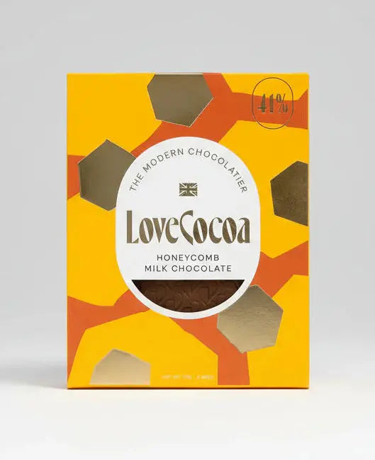 Honeycomb Milk Chocolate Bar Blume Flowers.