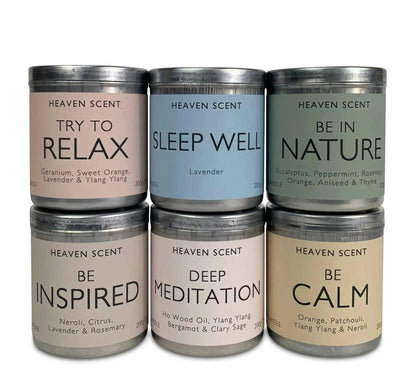 Wellbeing Range Be Calm Candle Blume Flowers.
