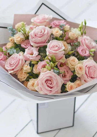 Beautifully Simple Luxury Pink Bouquet - By Blume Flowers