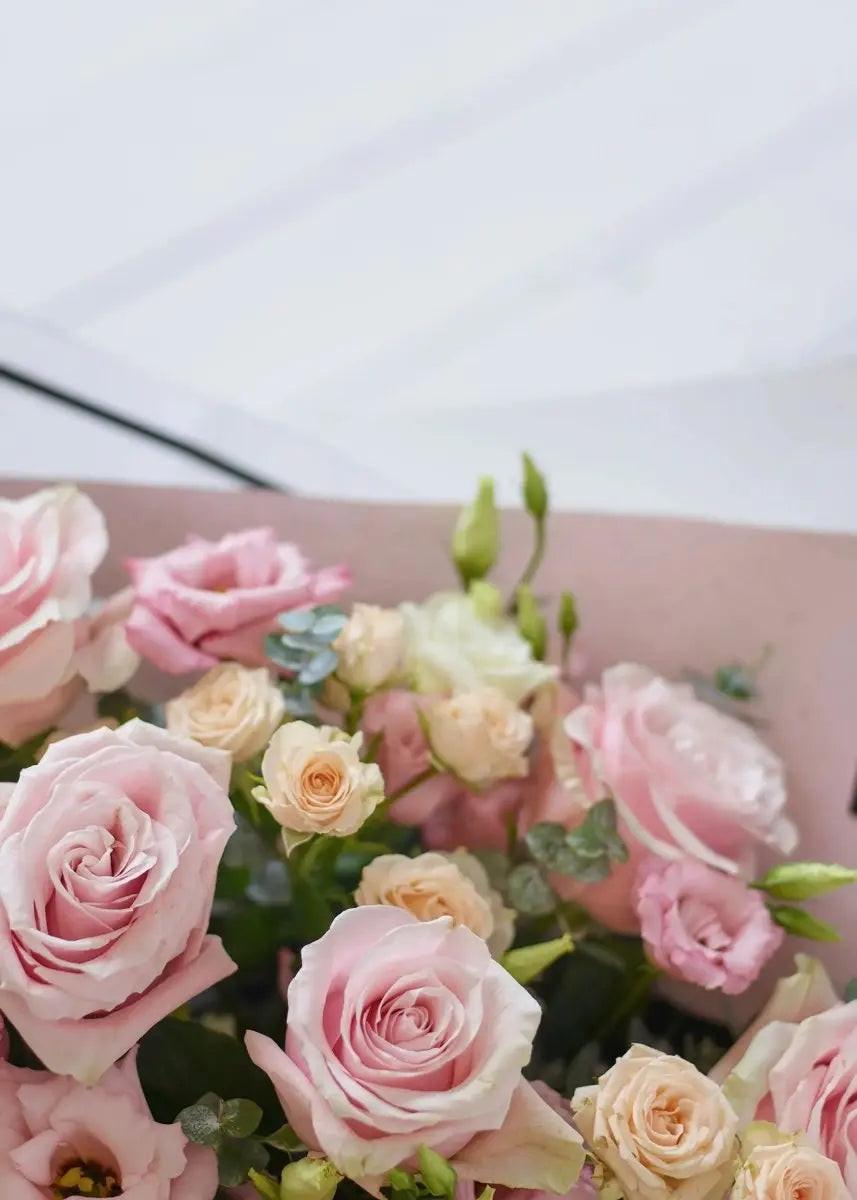 Beautifully Simple Luxury Pink Bouquet - By Blume Flowers