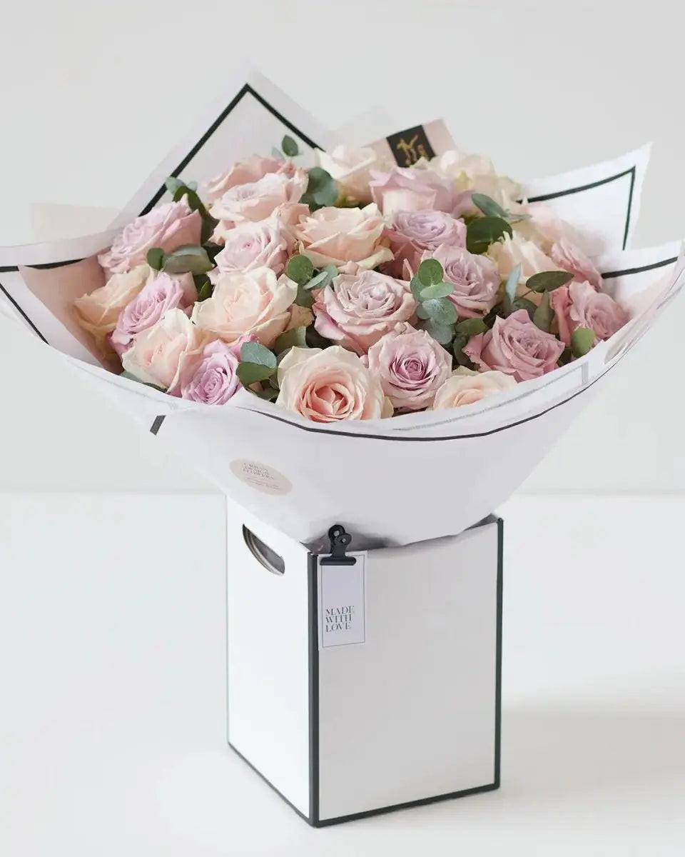 Beautifully Simple Luxury Pink Rose Bouquet - By Blume Flowers