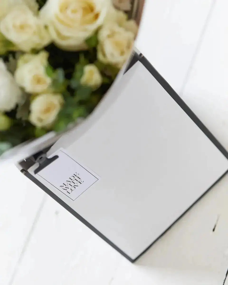 Beautifully Simple Luxury White Rose Bouquet -