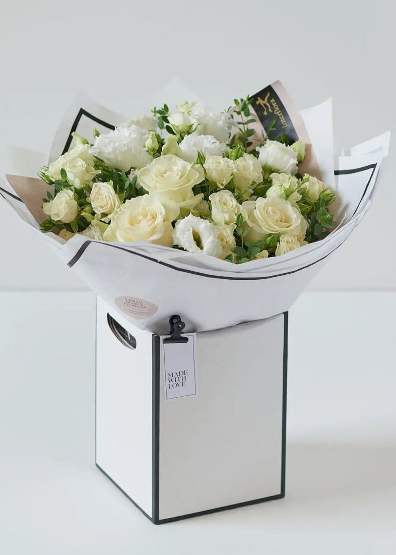 Beautifully Simple White Bouquet