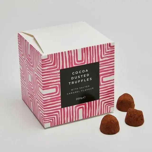Cocoa Dusted Truffles with Salted Caramel Flavour Blume Flowers.