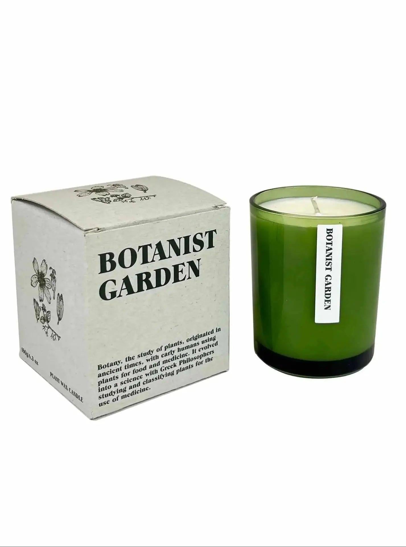 Green Botanist Garden Candle Blume Flowers.