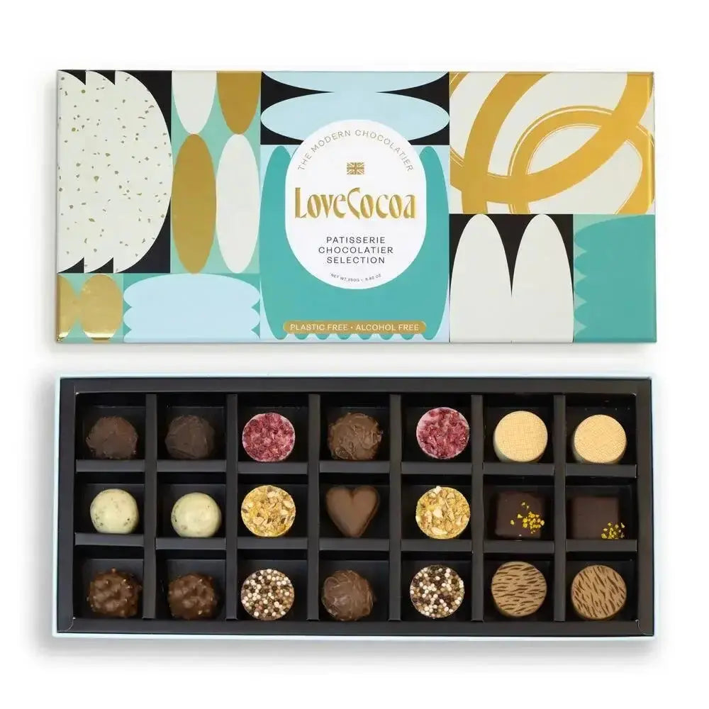 The Patisserie Chocolate Truffle Selection Box Blume Flowers.